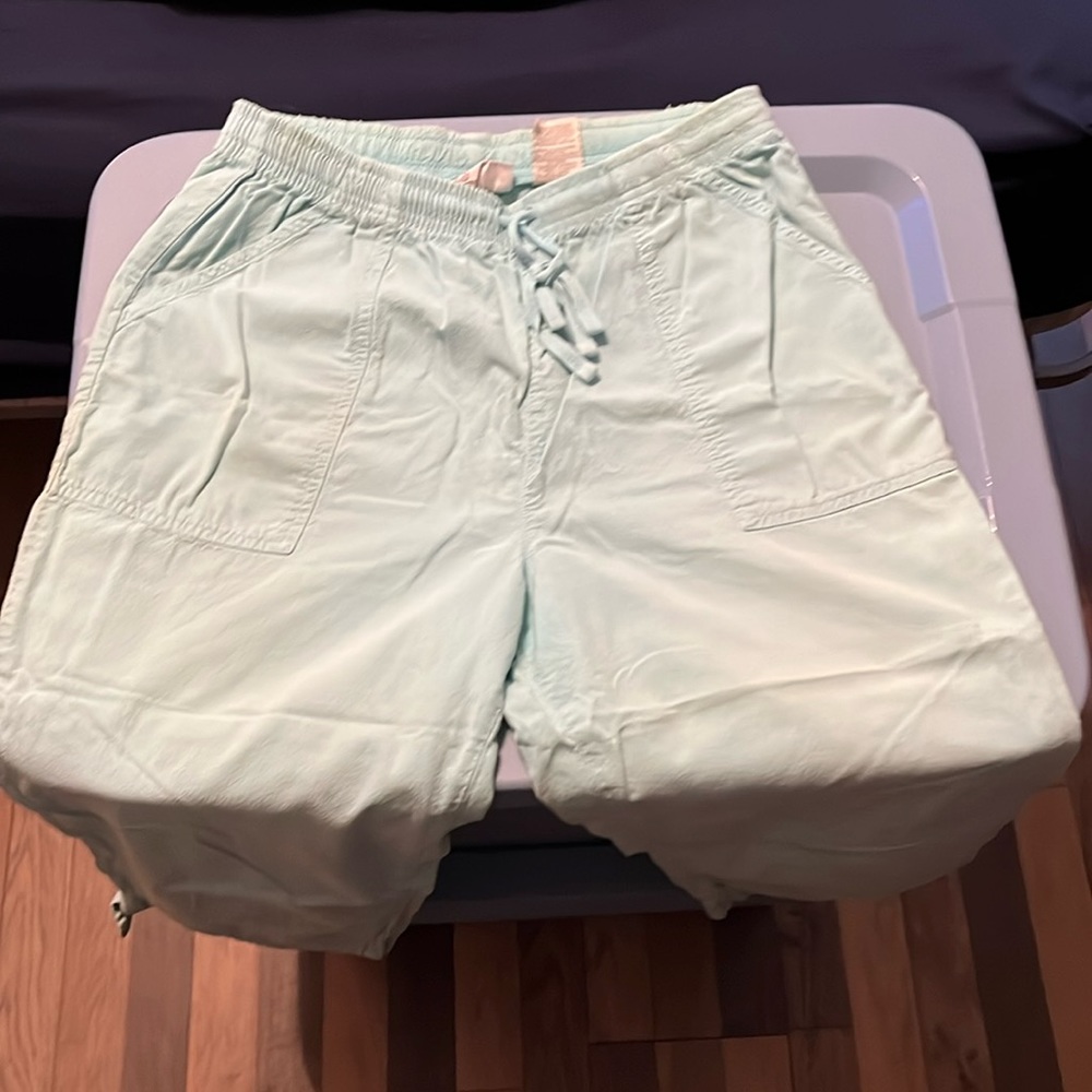 Size Medium Dressbarn capris. Light blue